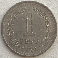 Аргентина 1 песо 1959 г.