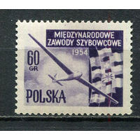 Польша - 1954 - Авиация 60Gr - [Mi.852] - 1 марка. MNH.  (Лот 48HT)-TG3P15