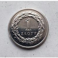 1 злотый 2019 года Польша. Третья Республика. Очень красивая монета!