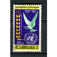 Иордания - 1972 - 25-летие ООН 5F - [Mi.828] - 1 марка. Гашеная.  (LOT Gy6)-T3P52