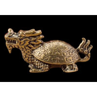 Статуэтка миниатюра Дракон-Черепаха Бронза