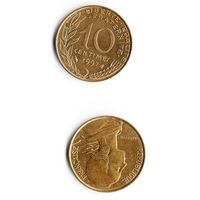 10 сантимов Франция 1997 год