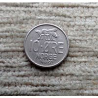Werty71 Норвегия 10 эре 1960 Пчела