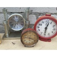 Будильники одним лотом ( три больших рабочие)