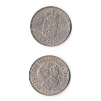 1 крона Дания 1975 года