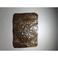 Ременная золотая бляха с двуглавым орлом