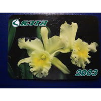 Календарик 2003 г.  ЯЗТА.