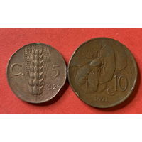 Италия, 2 монеты