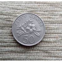 Werty71 Сингапур 50 центов 1987