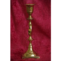 Подсвечник латунный   ( высота  18 см  )