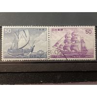 Япония, 1976. Парусники, сцепка