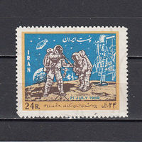 Космос. Аполлон 11. Иран. 1969. 1 марка. Michel N 1428 (7,5 е).