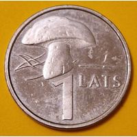 Латвия 1 лат 2004 Гриб