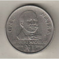 Нигерия 1 найра 1991