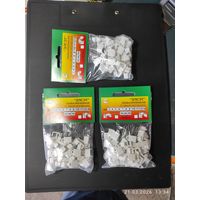 Скоба крепежная с гвоздем (50шт) 9х5, (3 упак) с 1 рубля