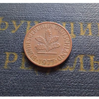1 пфенниг 1977 (J) Германия ФРГ #02