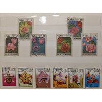 РАСПРОДАЖА КОЛЛЕКЦИИ. Куба, марки "цветы"