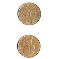 10 сантимов Франция 1995 год