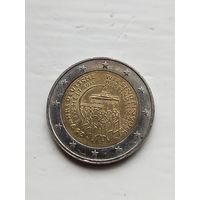 2 евро Германия. Объединение страны.