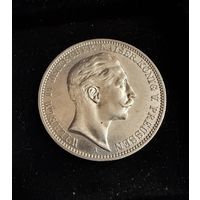 5 марок 1909 Пруссия. Германская империя! Серебро В ЛЮКСЕ !!!