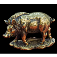 Статуэтка миниатюра Вепрь Бронза