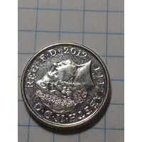 5 пенсов Великобритания 2012 год