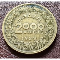 Бразилия 2000 реалов, 1939     ( 1-9-3 )