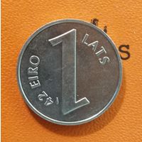 Латвия 2 Республика, 1 лат 2009 г., "Паритет валют",  KM# 145