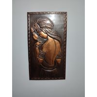 Чеканка медная большая 27 на 49 см.