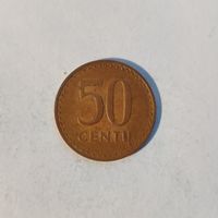 Литва 50 центов 1991 г.