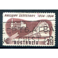 Австралия - 1954г. - 100 лет австралийской железной дороге - 1 марка - полная серия, гашёная [Mi 248]. #3-WB-67-A-2