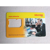 ВФ 25-03 Карта от симки Velcom Велком Первый вариант логотипа Ориентировочно 1999 – 2002