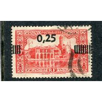 Французский Алжир. Здание Адмиралтейства. Надпечатка 0.25