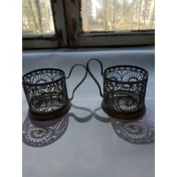 Два подстаканника скань"Улитка".