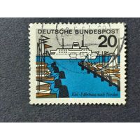 Германия 1964. Столицы земель Федеративной Республики Германия. Паром "Кронпринц Харальд", Киль