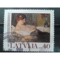 Латвия, 2005. Мать с ребенком, картина Яниса Розенталса
