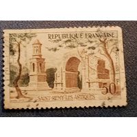 Франция. 1978 г. Les Antiques. Памятник в Сен-Реми-де-Провансе.Архитектура. Дворцы. Памятники.
