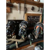 Познавательно-сравнительный лот из 4-х !!!  оригинальных советских масок для мягких шлемов или только по ЗШ-3!