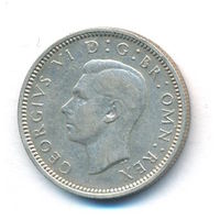 Великобритания 6 пенсов 1940 г. Ag. Оригинал