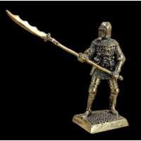 Статуэтка миниатюра Тяжёлый пехотинец с глефой Бронза