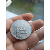 Монета. Великобритания. Остров Мэн. 1 крона 1979 год. 1000 лет Тинвальду. Ост-индский корабль.
