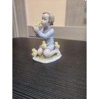 Статуэтка девочка, путти с цыплятами, rosenthal, германия