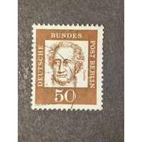 Германия 1961. Берлин. Известные немцы. Иоганн Вольфганг фон Гете (1749-1832), поэт