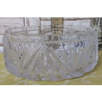 Хрустальная винтажная чаша, ваза эпохи СССР.