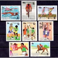 1985 Заир 889-896 Выставка марок "OLYMPHILEX 85"     MNH