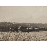 Фото ПМВ . Наступление переправа через реку.Оригинал!