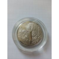 Белый аист, Животный мир стран ЕврАзЭС 1 рубль 2009г с рубля !СМ ДРУГИЕ МОИ ЛОТЫ