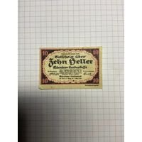 10 геллеров (нотгельды) Австрия.-2512