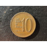 Юж.Корея. 10 вон. 1970. С 20 копеек. Распродажа коллекции. Смотрите другие лоты.
