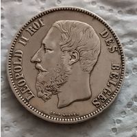 Бельгия 5 франков 1870